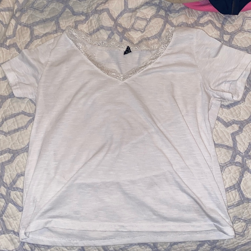 lace collar top